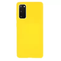 For Samsung Galaxy S20 FE/S20 Fan Edition/S20 FE 5G/S20 Fan Edition 5G/S20 Lite Soft TPU Matte Finish Coating Slim Phone Case - Yellow