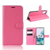 Magnetic Leather Litchi Skin Case for Samsung Galaxy S20 FE/S20 Fan Edition/S20 FE 5G/S20 Fan Edition 5G/S20 Lite - Rose