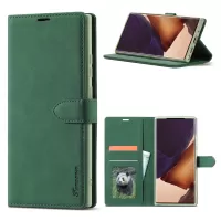FORWENW F1 Series Leather Wallet Stand Cover Case for Samsung Galaxy Note20 Ultra 5G / Galaxy Note20 Ultra - Green