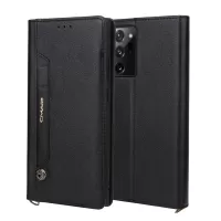 CMAI2 Leather Stand Case with Card Slots for Samsung Galaxy NNote20 4G/5G - Black