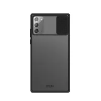 MOFI XINDUN Series Shockproof PC+TPU Hybrid Case with Lens Slide Shield for Samsung Galaxy Note20/Note20 5G - Black