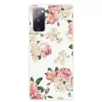 Pattern Printing TPU Cover Case for Samsung Galaxy S20 FE 4G/FE 5G/S20 Lite  - Rose