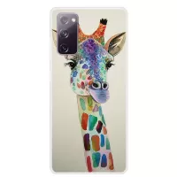 Pattern Printing TPU Cover Case for Samsung Galaxy S20 FE 4G/FE 5G/S20 Lite  - Giraffe