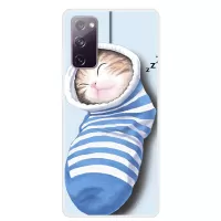 Pattern Printing TPU Cover Case for Samsung Galaxy S20 FE 4G/FE 5G/S20 Lite  - Cat