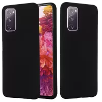 Liquid Silicone Phone Cover for Samsung Galaxy S20 FE/S20 Fan Edition/S20 FE 5G/S20 Fan Edition 5G/S20 Lite - Black