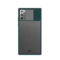 MOFI XINDUN Series Shockproof PC+TPU Hybrid Case with Lens Slide Shield for Samsung Galaxy Note20/Note20 5G - Green