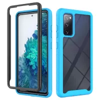 PC + TPU Case for Samsung Galaxy S20 FE/S20 Fan Edition/S20 FE 5G/S20 Fan Edition 5G/S20 Lite Shockproof Cover - Baby Blue