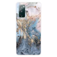 Soft TPU Shockproof Marble Pattern Phone Back Cover Case for Samsung Galaxy S20 FE/S20 Fan Edition/S20 FE 5G/S20 Fan Edition 5G/S20 Lite - Style D