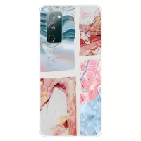 Soft TPU Shockproof Marble Pattern Phone Back Cover Case for Samsung Galaxy S20 FE/S20 FE 5G/S20 Lite - Style U