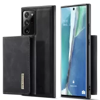 DG.MING M1 Series Kickstand Design PU Leather Coated TPU + PC Phone Case with Detachable Magnetic Wallet for Samsung Galaxy Note20 Ultra/Note20 Ultra 5G - Black