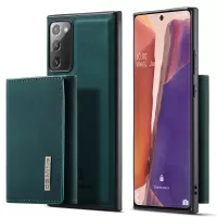 DG.MING M1 Series Kickstand Design Drop-resistant Phone Case with Detachable Magnetic Wallet for Samsung Galaxy Note20 4G/5G - Green
