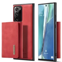 DG.MING M1 Series Kickstand Design PU Leather Coated TPU + PC Phone Case with Detachable Magnetic Wallet for Samsung Galaxy Note20 Ultra/Note20 Ultra 5G - Red
