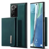 DG.MING M1 Series Kickstand Design PU Leather Coated TPU + PC Phone Case with Detachable Magnetic Wallet for Samsung Galaxy Note20 Ultra/Note20 Ultra 5G - Green