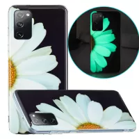 Luminous IMD TPU Phone Case Back Cover Shell for Samsung Galaxy S20 Lite/S20 FE 4G/5G/S20 Fan Edition - Daisy Flower