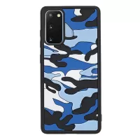 Stylish Rugged Camouflage Pattern Anti-fall TPU Phone Cover Case for Samsung Galaxy S20 FE/S20 FE 5G/S20 Lite - Blue