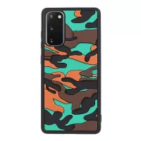 Stylish Rugged Camouflage Pattern Anti-fall TPU Phone Cover Case for Samsung Galaxy S20 FE/S20 FE 5G/S20 Lite - Orange
