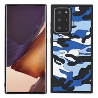 Stylish Rugged Camouflage Pattern Anti-fall TPU Phone Cover Case for Samsung Galaxy Note20 Ultra/Note20 Ultra 5G - Blue