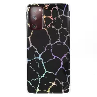 Laser Marble IMD TPU + PC Fall Protection Mobile Phone Case Cover for Samsung Galaxy S20 FE/S20 FE 5G/S20 Lite - CF1