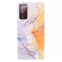 Laser Marble IMD TPU + PC Fall Protection Mobile Phone Case Cover for Samsung Galaxy S20 FE/S20 FE 5G/S20 Lite - CF4