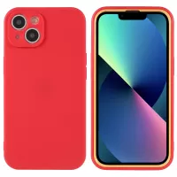 For iPhone 13 mini 5.4 inch Precise Cutout Dual-color Design PC+TPU Detachable 2-in-1 Light Thin Phone Case - Red