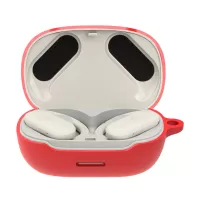 For JBL Endurance Peak II Soft Silicone Headphone Protective Case Earphone Charging Box Anti-fall Cover - Red