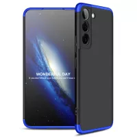 GKK For Samsung Galaxy S22+ 5G Anti-fingerprint Matte Shockproof Anti-drop Detachable Hard PC Phone Cover - Black / Blue