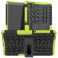 Anti-slip PC + TPU Hybrid Protection Case with Kickstand for Samsung Galaxy Tab A7 Lite 8.7-inch - Green
