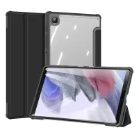 DUX DUCIS TOBY Series Smart Premium Leather Tablet Case Tri-fold Stand Cover for Samsung Galaxy Tab A7 Lite 8.7-inch - Black