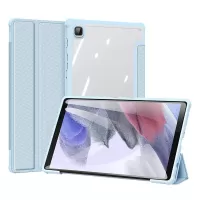 DUX DUCIS TOBY Series Smart Premium Leather Tablet Case Tri-fold Stand Cover for Samsung Galaxy Tab A7 Lite 8.7-inch - Baby Blue