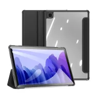 DUX DUCIS TOBY Series Auto Wake/Sleep Tri-fold Stand Leather Tablet Case Cover for Samsung Galaxy Tab A7 10.4 (2020) - Black
