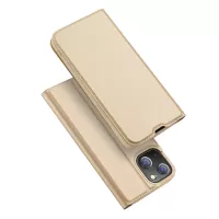 DUX DUCIS Skin Pro Series Folio Flip Card Holder Design Leather Cover Case with Stand for iPhone 13 6.1 inch - Gold