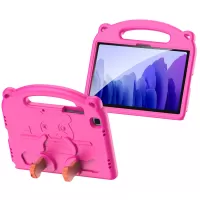 DUX DUCIS Cartoon Panda Design Durable Soft EVA Foam Heavy Duty Shockproof Childproof Kickstand Cover for Samsung Galaxy Tab A7 10.4 (2020) - Rose