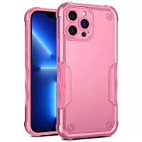 Precise Cutout Anti-fall Hybrid Hard PC Soft TPU Mobile Phone Case for iPhone 13 Pro Max 6.7 inch - Pink