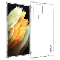 ENKAY Shock-absorbing Corners Transparent TPU Phone Case with Anti-slip Side Edge for Samsung Galaxy S22 Ultra 5G