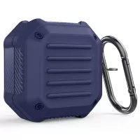 Suitcase Design Stripe TPU Case Bluetooth Earphone Anti-drop Protective Cover for Samsung Galaxy Buds2/Live/Pro - Blue