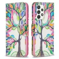 Stand Design Pattern Printing Cover Case for Samsung Galaxy A52 4G/5G / A52s 5G - Life Tree