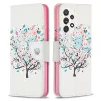 Stand Design Pattern Printing Cover Case for Samsung Galaxy A52 4G/5G / A52s 5G - Tree