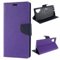 Mercury Goospery Fancy Diary Samsung Galaxy Note10+ Wallet Case - Purple