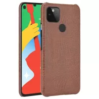 Crocodile Series Google Pixel 4a 5G Cover - Brown