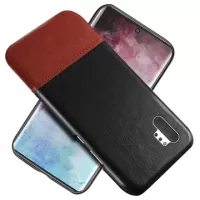 KSQ Bi-Color Series Samsung Galaxy Note10+ Case - Black / Dark Brown