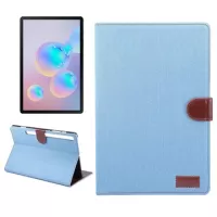 Samsung Galaxy Tab S6 Jeans Folio Case - Baby Blue