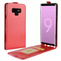 Samsung Galaxy Note9 Vertical Flip Case with Card Slot - Red