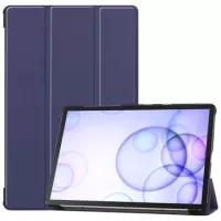Tri-Fold Series Samsung Galaxy Tab S6 Smart Folio Case - Dark Blue