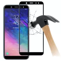 5D Full Size Samsung Galaxy A6+ (2018) Tempered Glass Screen Protector - Black