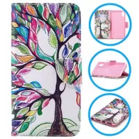 Wonder Series iPhone XS Max Wallet Case - Colorful Tree