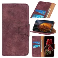 Vintage Series Samsung Galaxy S20 Wallet Case - Wine Red