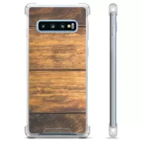 Samsung Galaxy S10+ Hybrid Case - Wood