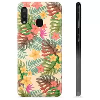 Samsung Galaxy A20e TPU Case - Pink Flowers