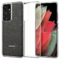 Spigen Liquid Crystal Glitter Samsung Galaxy S21 Ultra 5G Case - Transparent