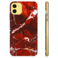 iPhone 11 TPU Case - Red Marble